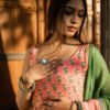 Elegant Handblock Printed Pink Cotton Anarkali Set with Dupatta