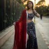 Trendy Floral Printed Backless Sharara Set with Ruffle Blouse | Party & Festive Wear