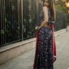 Trendy Floral Printed Backless Sharara Set with Ruffle Blouse | Party & Festive Wear