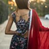 Trendy Floral Printed Backless Sharara Set with Ruffle Blouse | Party & Festive Wear