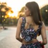 Trendy Floral Printed Backless Sharara Set with Ruffle Blouse | Party & Festive Wear