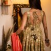 Handcrafted Floral Cotton Dress with Traditional Prints