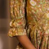 Handcrafted Floral Cotton Dress with Traditional Prints