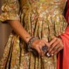 Handcrafted Floral Cotton Dress with Traditional Prints