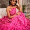Handcrafted Pink Cotton Maxi Dress