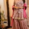 Handcrafted Cotton Angrakha Kurti with Sharara Set