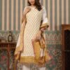 Floral Elegance White & Green Printed Cotton Suit Set with Dupatta | Ethnic Wear for Women