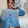 Handmade Pure Cotton Blue Printed Lounge Kurta Set – Comfort Meets Elegance