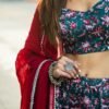 Trendy Floral Printed Backless Sharara Set with Ruffle Blouse | Party & Festive Wear